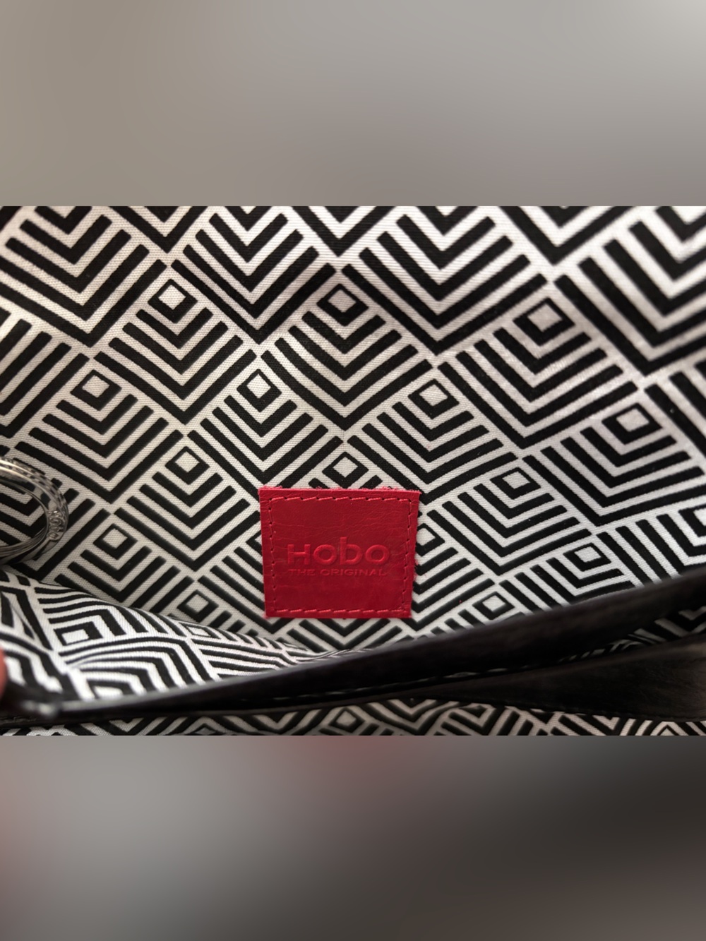 HOBO Black & White Geometric Tote - Picture 5 of 6